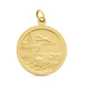 9ct Gold Double Sided St. Christopher Medallion - 18mm - G5392 Alternative Image