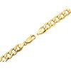 9ct Gold 8mm Wide Curb Bracelet - 8.5in - G5654 Alternative Image