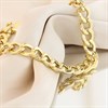 Aureus 9ct Gold Bonded On Sterling Silver Curb Bracelet - 7.5in - G6001 Alternative Image