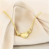 Aureus 9ct Bonded Gold On Sterling Silver Heart Slider Bracelet - 9in - G6011 Alternative Image