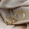 AUREUS Sterling Silver & 9ct Bonded Gold  Twisted Hoop Earrings - 16mm - G60176 Alternative Image