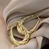 AUREUS Sterling Silver & 9ct Bonded Gold Hoop Earrings - 27mm - G60191 Alternative Image