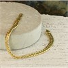 Aureus 9ct Bonded Gold On Sterling Silver Double Curb Bracelet - G6040 Alternative Image