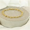 Aureus 9ct Bonded Gold On Sterling Silver Ball and Twist Bracelet - G6044 Alternative Image