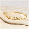 Aureus 9ct Bonded Gold On Sterling Silver Cubic Zirconia Bangle - G6046 Alternative Image