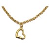 9ct Gold 2mm Wide Open Heart Belcher Bracelet - 7in - G6419 Alternative Image