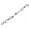 9ct White Gold Marquise Bracelet - 7.25in - G6434 Alternative Image
