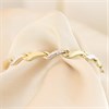 9ct Two Colour Gold Wave Link Bracelet - 7.5in - G6505 Alternative Image