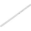 9ct White Gold 5mm Wide Curb Bracelet - 7.5in - G7221 Alternative Image