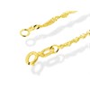 9ct Gold Twisted Bracelet - 7.25in - G7586 Alternative Image