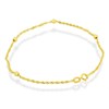 9ct Gold Twisted Bracelet - 7.25in - G7586 Alternative Image