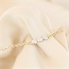 9ct Two Colour Gold Link And Disk Anklet - 10in - G7909 Alternative Image
