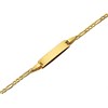 9ct Gold ID Figaro Children's Bracelet - 5.5in - G8106 Alternative Image