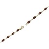 9ct Gold Garnet Bracelet - 7.5in - G8328 Alternative Image