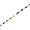 9ct Gold Amethyst Bracelet - 7.5in - G8329 Alternative Image