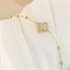 9ct Gold Mother Of Pearl Floral Ball Bracelet - G8351 Alternative Image