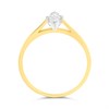 18ct Yellow Gold Diamond Solitaire Engagement Ring - 33pts - F/I1 - H03173 Alternative Image