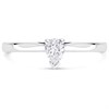 18ct White Gold Diamond Solitaire Engagement Ring - 38pts - Certificated - H0317 Alternative Image