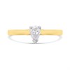 18ct Yellow Gold Diamond Solitaire Engagement Ring - 34pts - F/I1 - H03197 Alternative Image