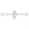 18ct White Gold Diamond Solitaire Engagement Ring - 37pts - Certificated - H0324 Alternative Image