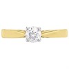 18ct Yellow Gold Diamond Solitaire Engagement Ring - 44pts - H/I2 - H04153 Alternative Image