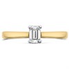 18ct Yellow Gold Diamond Solitaire Engagement Ring - 43pts - M-N/VS1 - H04330 Alternative Image