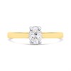 18ct Yellow Gold Diamond Solitaire Engagement Ring - 57pts - G/VS2 - H051256 Alternative Image