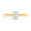 18ct Yellow Gold Diamond Solitaire Engagement Ring - 50pts - Certificated - H051258 Alternative Image