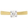 18ct Yellow Gold Diamond Solitaire Engagement Ring - 1/2ct - H/I2 - H05707 Alternative Image