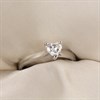 Platinum Diamond Solitaire Engagement Ring - 69pts - H/SI2 - H06458 Alternative Image