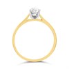 18ct Yellow Gold Diamond Solitaire Engagement Ring - 63pts - Certificated - H06476 Alternative Image