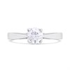 18ct White Gold Diamond Solitaire Engagement Ring - 70pts - G/I1 - H07172 Alternative Image