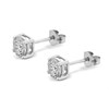 18ct White Gold Diamond Solitaire Stud Earrings - 76pts per pair - L/I2 - H0753 Alternative Image