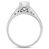 18ct White Gold Diamond Solitaire Engagement Ring - 80pts - K/I1 - H08110 Alternative Image
