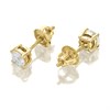 18ct Yellow Gold Diamond Solitaire Stud Earrings - 83pts per pair - F-G/I1 - H08128 Alternative Image