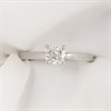 Platinum Diamond Solitaire Engagement Ring - 80pts - I/SI2 - H08277 Alternative Image