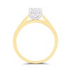 18ct Yellow Gold Diamond Solitaire Engagement Ring - 80pts - L/I1 - H08298 Alternative Image