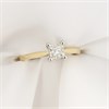 18ct Yellow Gold Diamond Solitaire Engagement Ring - 80pts - L/I1 - H08298 Alternative Image