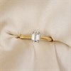 18ct Yellow Gold Diamond Solitaire Engagement Ring - 82pts - J/I1 - H08337 Alternative Image