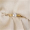 18ct Yellow Gold Diamond Solitaire Engagement Ring - 81pts - G/I1 - H08339 Alternative Image