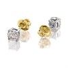 18ct Yellow Gold Diamond Solitaire Stud Earrings - 92pts per pair - F-G/SI1-SI2 - H0904 Alternative Image
