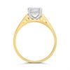 18ct Yellow Gold Diamond Solitaire Engagement Ring - 93pts - M/VS1 - H09137 Alternative Image