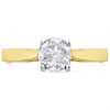 18ct Yellow Gold Diamond Solitaire Engagement Ring - 90pts - H/I2 - H0990 Alternative Image