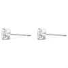 18ct White Gold Diamond Solitaire Stud Earrings - 1.01ct per pair - J-K/I2 - H10155 Alternative Image