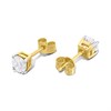 18ct Yellow Gold Diamond Solitaire Earrings - 1.14ct/pair - J-K/I1-I2 - H1114 Alternative Image