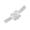 18ct White Gold Diamond Solitaire Ring - 1.21ct - Certificated - H1205 Alternative Image