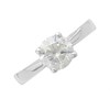 18ct White Gold Diamond Solitaire Ring - 1.35ct - K/I1 - H1309 Alternative Image