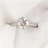Platinum Diamond Solitaire Engagement Ring - 2.2ct - Certificated - H2053 Alternative Image