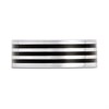 Tungsten Black Resin Triple Row Ring- 8mm - J0914 Alternative Image