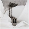 Titanium And Black Twist Wire Necklace - 20in - J17001 Alternative Image
